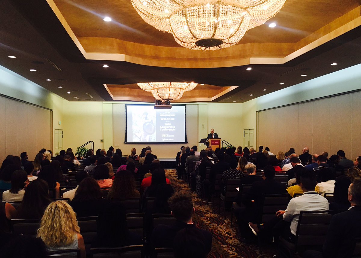 USCRossier's tweet photo. With a "Hoo-yah!," @suptfranklin opens up our annual Leadership Conference. We're excited for an afternoon of learning. #USCEdConf https://t.co/rQMK2oqoeL