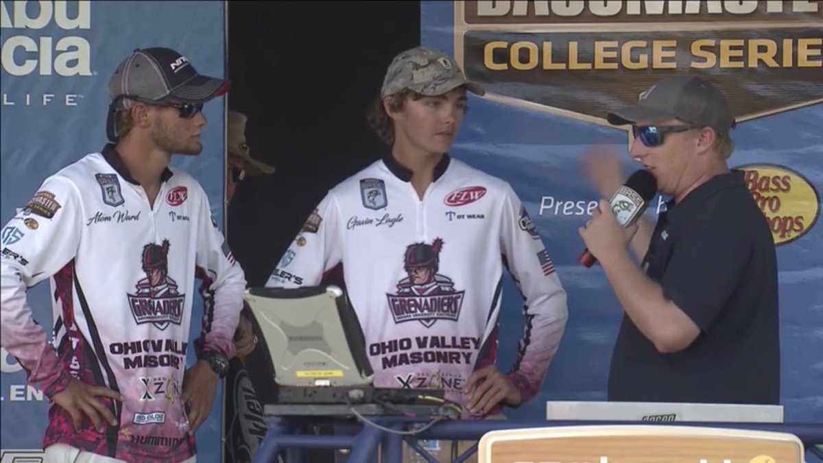 Great first day for <a href="/IUSAthletics/">Grenadier Athletics</a> anglers Atom &amp; Gavin! Four nice Bass... currently in 6th place at the 2018 Carhartt Bassmaster College Series National Championship presented by Bass Pro Shops! #GoGrenadiers 💂🏼‍♀️💂🏼‍♀️🎣🎣