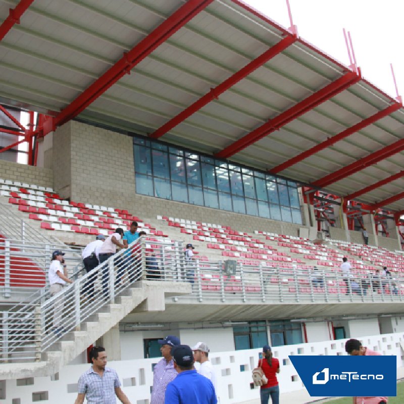 Metecno's tweet photo. Del 19 de julio al 3 de agosto se realizaran en #Barranquilla los XXIII Juegos Centroamericanos y del Caribe Barranquilla 2018 y la mayoría de estadios en la ciudad cuentan con techos fabricados con la tecnología y calidad de #Metectno | #Techmet #Monowall #HiperctecWall https://t.co/MSuItk8GGY