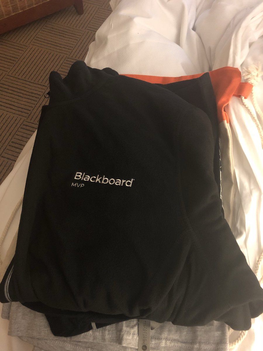 dcdixon24's tweet photo. My favorite piece of swag my @Blackboard MVP #BbMVP Fleece #BbWorld18 https://t.co/XcdI13k9N0