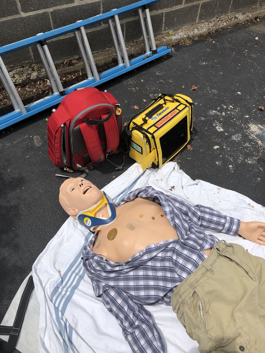 NateGorm91's tweet photo. Taking initial EMT Training the the next level! Yes, that’s a chainsaw. #RealitiveDisbelief meets #ExceedingTheChallenge.
@OSFHealthCare @LesMennenga @GaumardInFocus @i_simulate @laura_mon2 @kurtbmd https://t.co/hzMNJxlXkQ