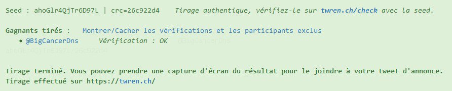 Sarahhot10's tweet photo. Et le gagnant du concours est...

@BigCancerDns 

Félicitation à toi, passe Pv récupérer ton cadeau ;)

D'autres concours bientôt https://t.co/CPZOx8L5bv