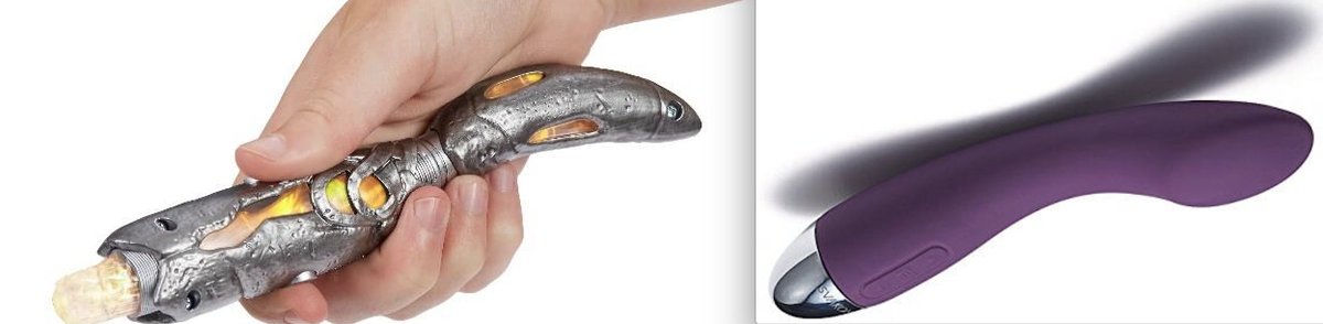 BluntNate's tweet photo. This is Jodie Whittaker’s #DoctorWho Sonic screwdriver.
First female Doctor, and they make her use something that looks remarkably more like a vibrator sex toy than ANY previous ‘driver design?
Are you fucking kidding me?! https://t.co/iv92mdXGBx