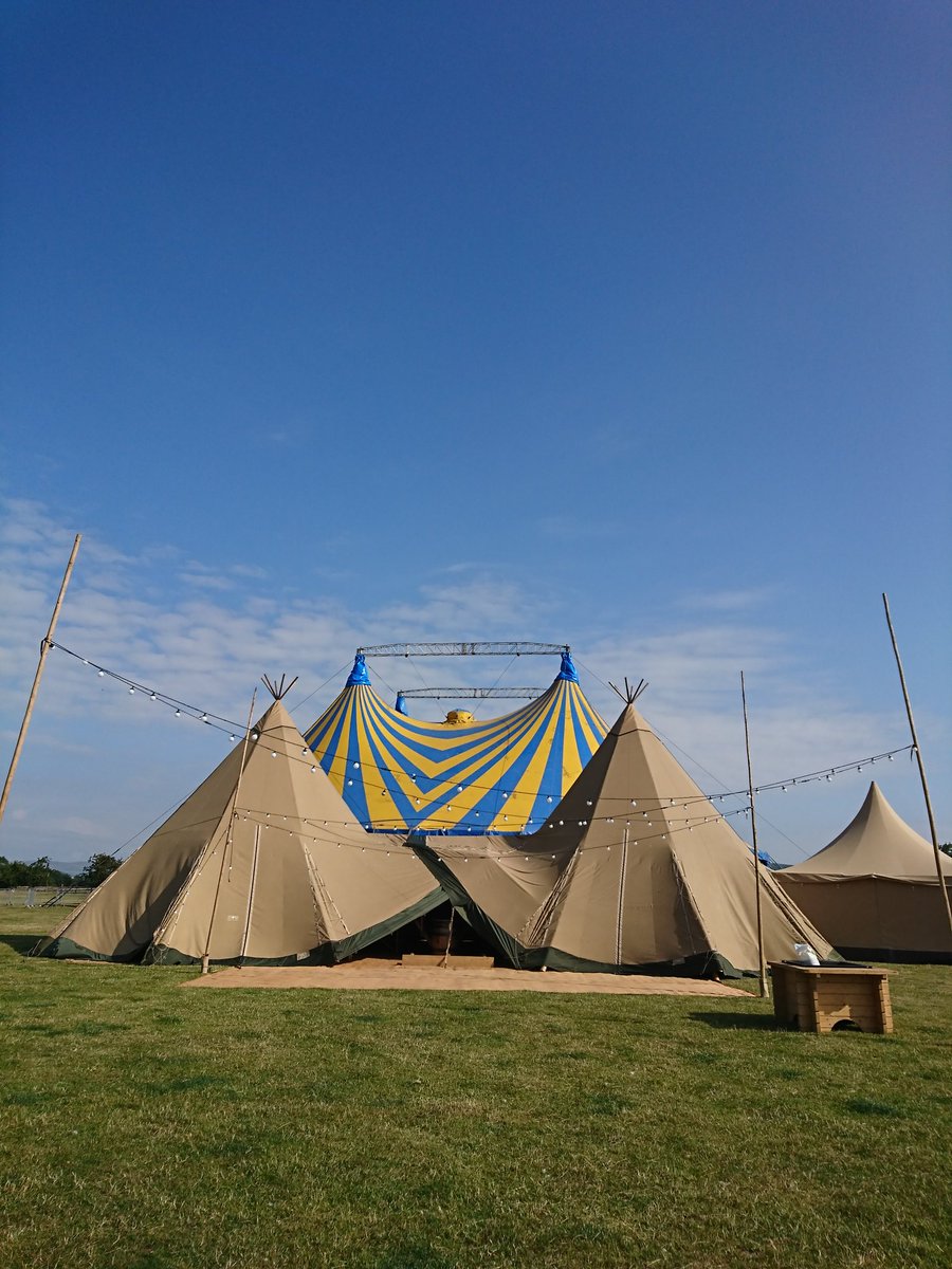 YorksDalesFest's tweet photo. Our VIP tent is up and ready! https://t.co/3qVb2vpLWv