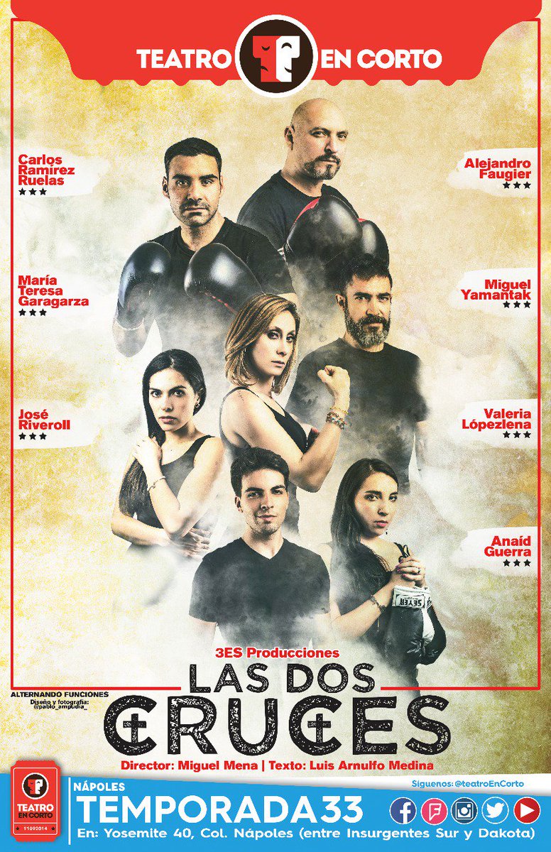 Hoy es el estreno de <a href="/cruces_dos/">Las dos cruces</a> en <a href="/TeatroEnCorto/">Teatro En Corto</a> gran elenco y excelente dirección. ¡No te la pierdas!