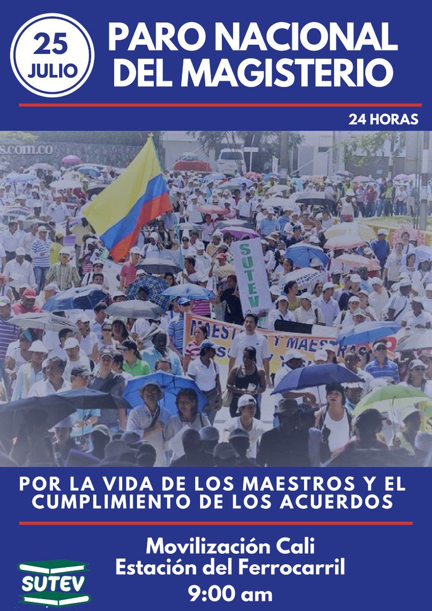 Sutev_Valle's tweet photo. La vida de los docentes, líderes sociales y defensores de derechos humanos está por encima de intereses particulares.

No más maestros, maestras, líderes y lideresas sociales asesinados. https://t.co/wDtfgArxEL