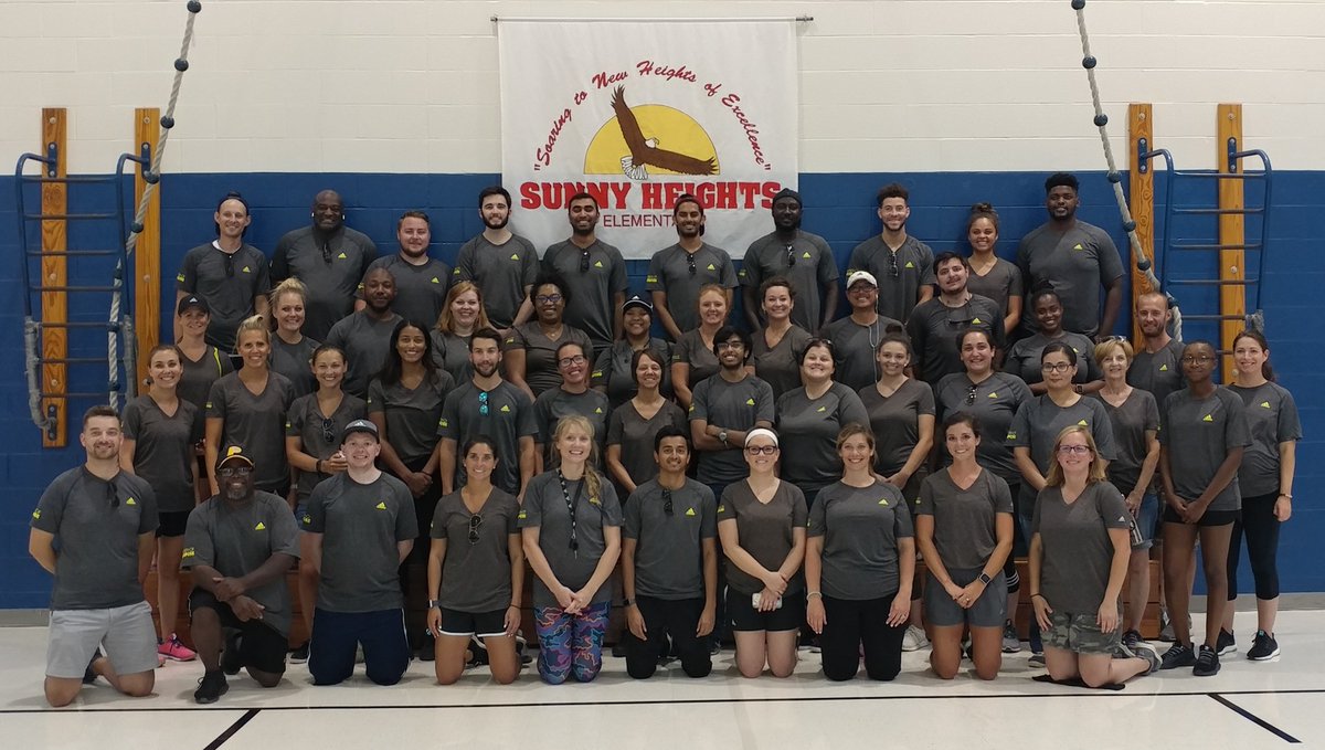 PlayworksIND's tweet photo. High fives all around for the more than 50 @adidasINDY volunteers that joined us @sunnyheightsele today to help them get their play space ready for their first Playworks Coach this coming school year! #MonthofPurpose #playINDY https://t.co/nEKxpBbdfr