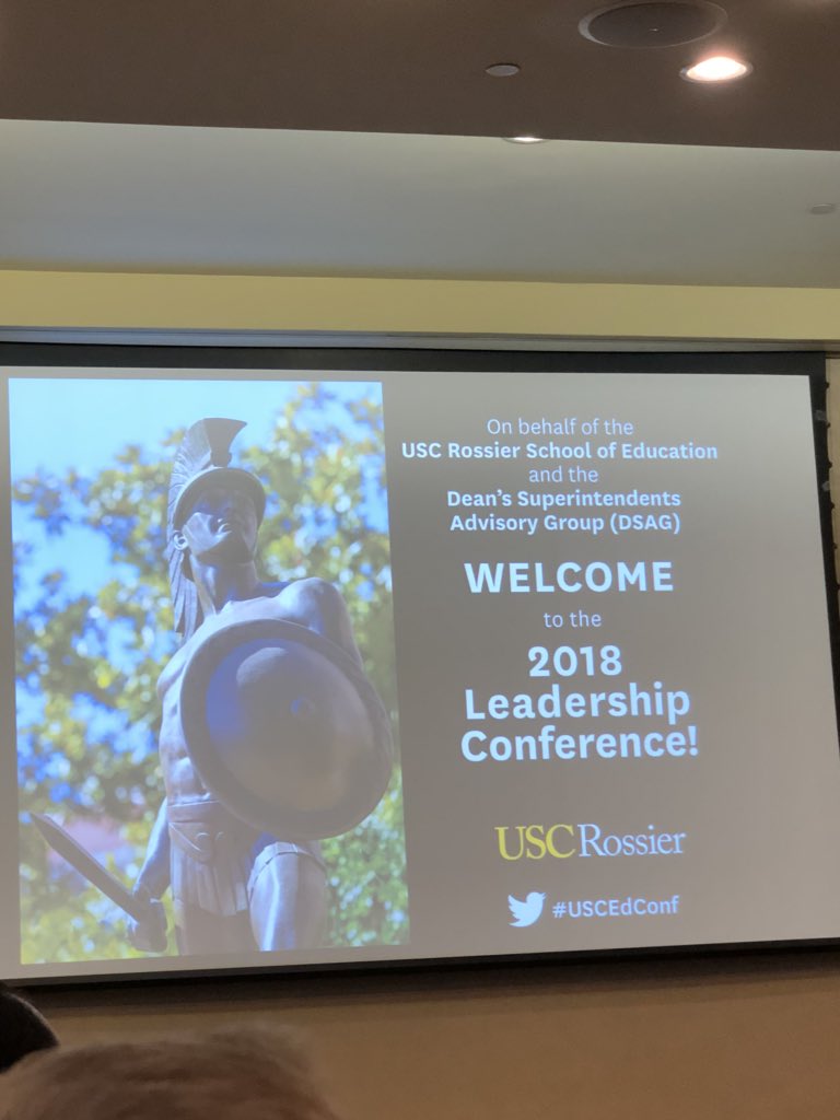DrMichaelMoody's tweet photo. Excited to be at the USC Ed Leadership Conference. #USCEdConf #PD https://t.co/jyUt1gV3xR