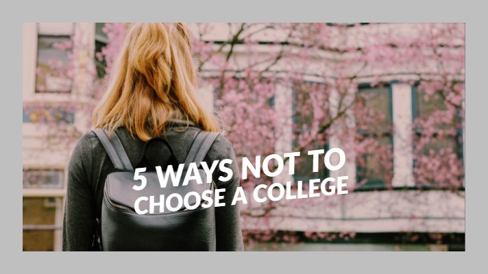 AidScholarship's tweet photo. 5 Ways NOT to Choose a College https://t.co/MkHAyhu9D9 via @SuzanneShaffer https://t.co/ILrspZF485