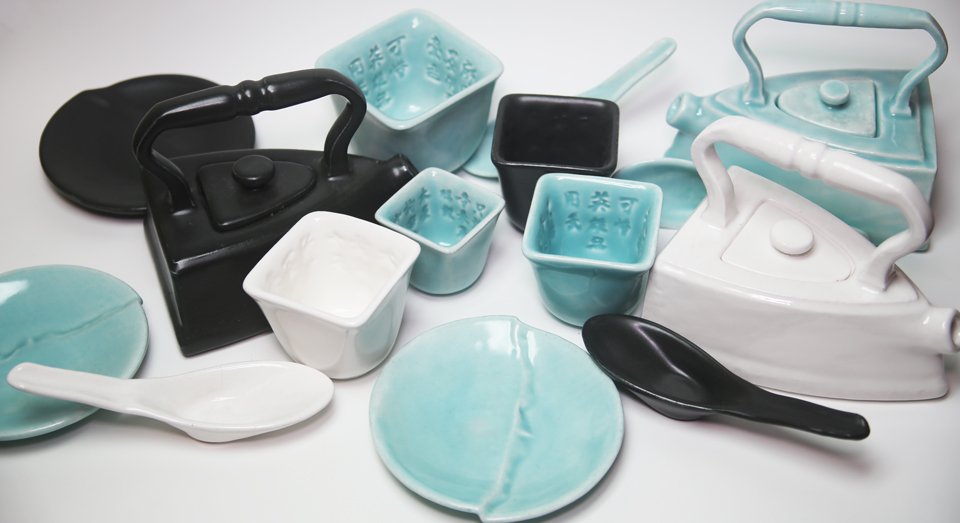 A new personal project "American China": 3d-printed porcelain dinnerware inspired by people, objects, and events in Chinese American History. americanchina.brianfoo.com