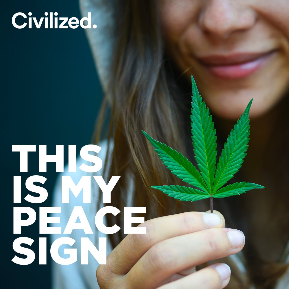 Civilized_Life's tweet photo. Somehow cannabis has been criminalized, vilified, and stigmatized for the last 80 years... when all it ever provided was peace, love, and wellbeing. Follow us if this is your "peace sign"! #civilized #cannabislove #legalization https://t.co/b4GcnbYInz