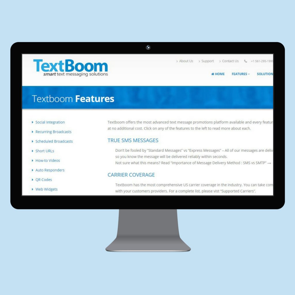 TextBoomUS's tweet photo. “The #TextBoom platform has more #features than I actually know what to do with!” 
We pride ourselves on giving our #customers all the #tools needed to run a successful #SMScampaign. Thanks for the review, Peter! https://t.co/MoAy2MMA2l