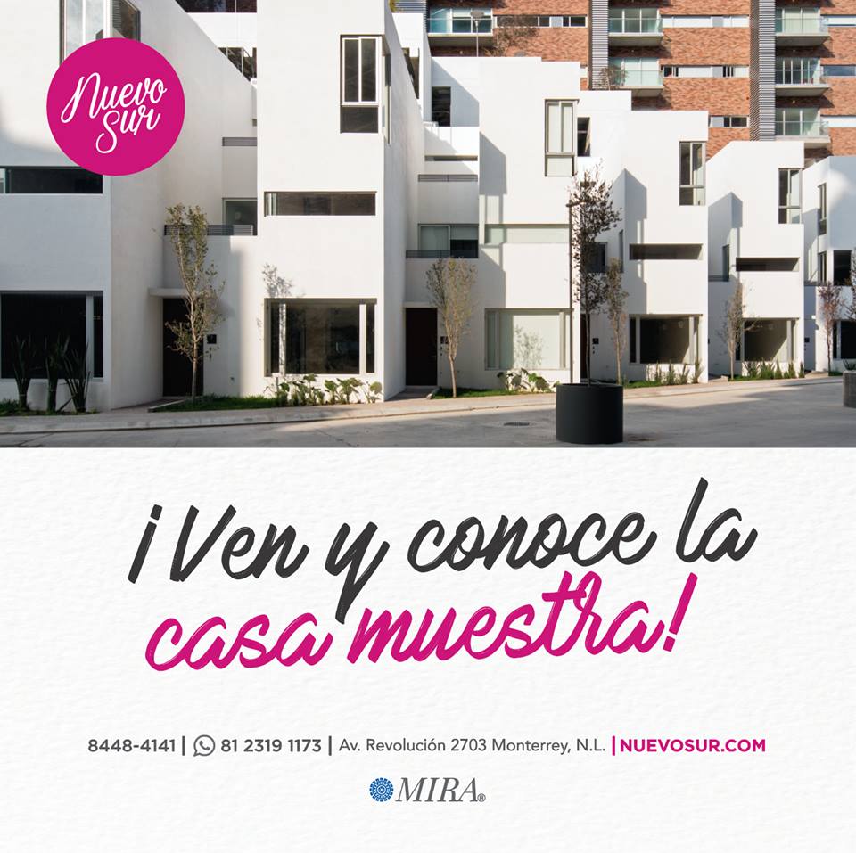 ¡Ven y conoce nuestra casa muestra! #NuevoSur + info. nuevosur.com/casasydepartam…