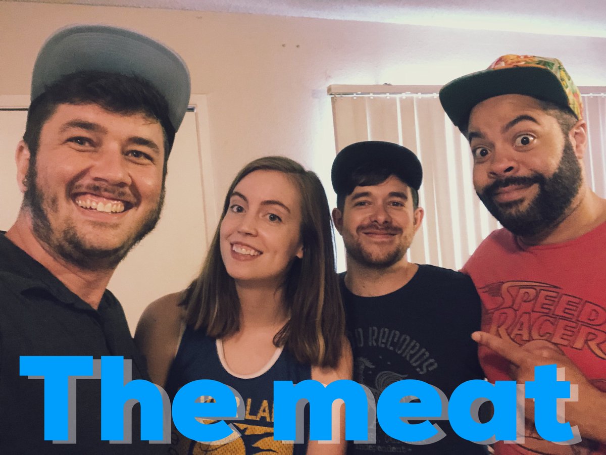 themeatimprov's tweet photo. This week on DA MEAT. We have @alexaloftus &amp; @burncoryburn on the show. Cory was a security guard for the red cross! Alexa played with a ouija boards in a funeral home! We improvise about the Men in Black, a pepper spraying family &amp; ouija dogs. It's fun.

https://t.co/I0ifmFZydL https://t.co/rFEnE6SCtq