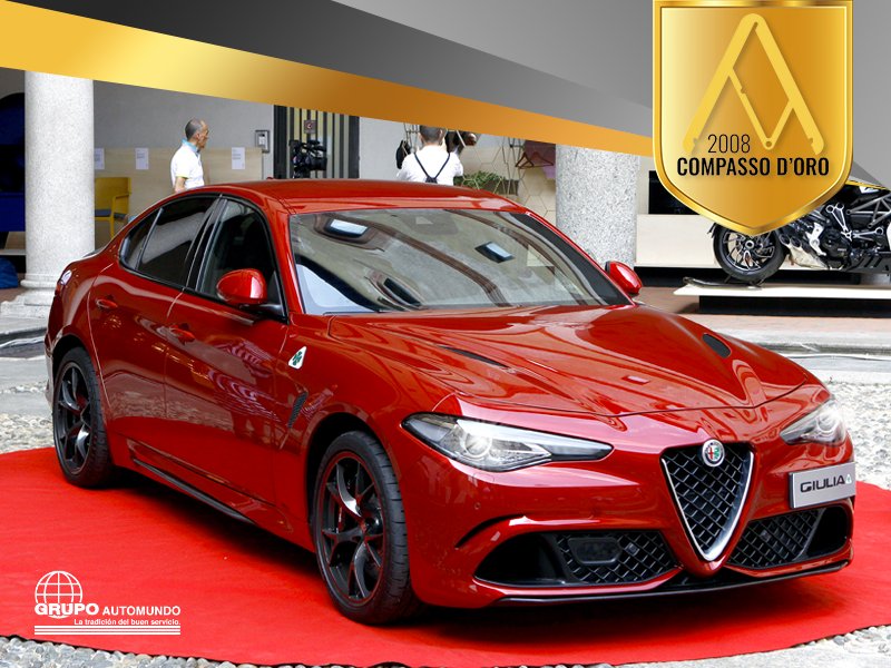 grupoautomundo's tweet photo. Algunas cosas están diseñadas para tener éxito. Alfa Romeo #Giulia ha ganado el Premio Compasso d'Oro 2018, el premio de diseño más prestigioso del mundo. #GrupoAutomundo. #AlfaRomeoInterlomas https://t.co/uqqrUyeQc2
