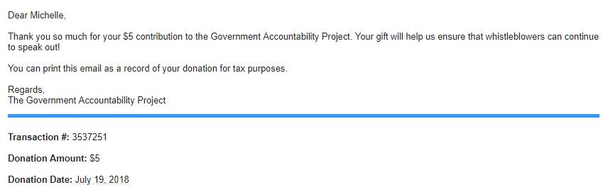 HoyaMichelle's tweet photo. 17) The Whistleblower: The Government Accountability Project (@GovAcctProj) #batchofkindness2018 https://t.co/ajqaPjuWFA