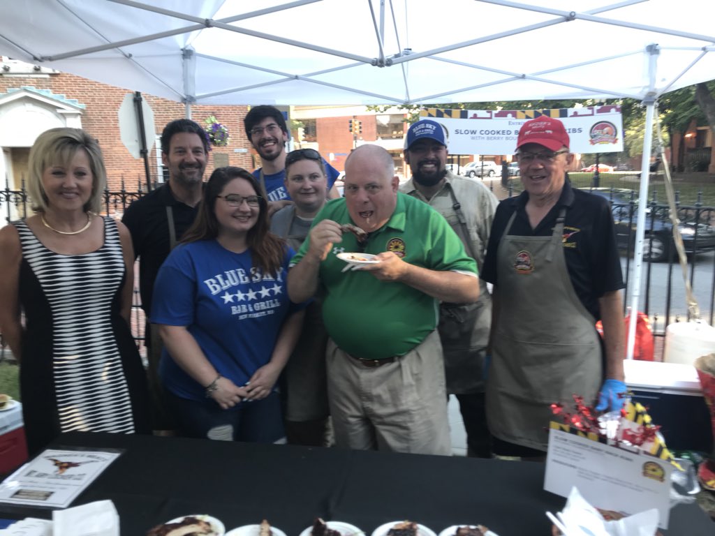 GovLarryHogan's tweet photo. Excited to host the 11th annual #BuyLocalCookout! Starting this Saturday, join me and the First Lady for #BuyLocalWeek and the #BuyLocalChallenge by incorporating at least one locally grown, produced, or harvested product into meals each day. Learn more => https://t.co/fczs6JBZqw https://t.co/MxUIKo97WU