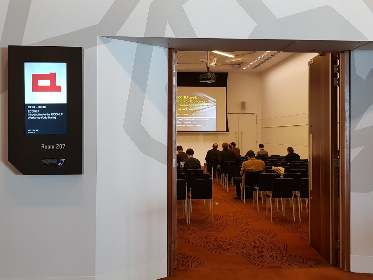 Workshops on last day of <a href="/acl2018/">ACL2018</a> started #ACL2018 #NLProc