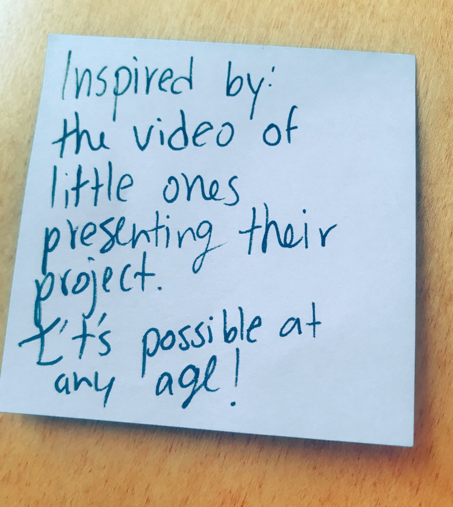 Yassss!! It IS possible at any age @BIEpbl #PBL #AllLearners