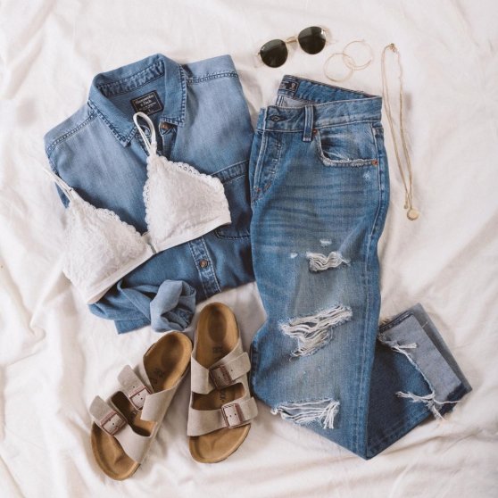#AbercrombieDenim is just too nice of a way to start your day :) shop now at modalist.com!
.
.
.
#top #fashion #URURSTYLE #insta #instafashion #denim #rockit #shop #shopping #ootd #style #fantastic #cute 📷<a href="/abercrombie/">Abercrombie & Fitch</a>