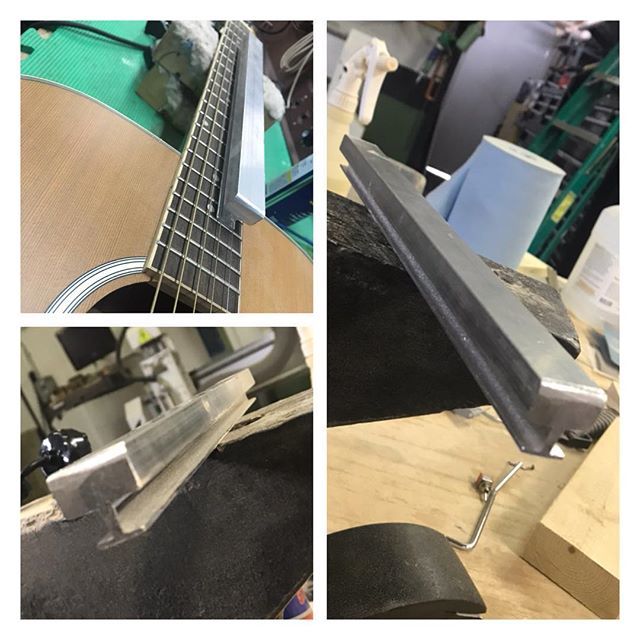 DeMontGuitars's tweet image. We made this under string fret leveler this week.
#luthier #luthiertools #fretlevel #guitar #guitarrepair #guitarwork #demontguitars #demont #oswego #mill #metalwork #aluminum #fabrication #guitartools