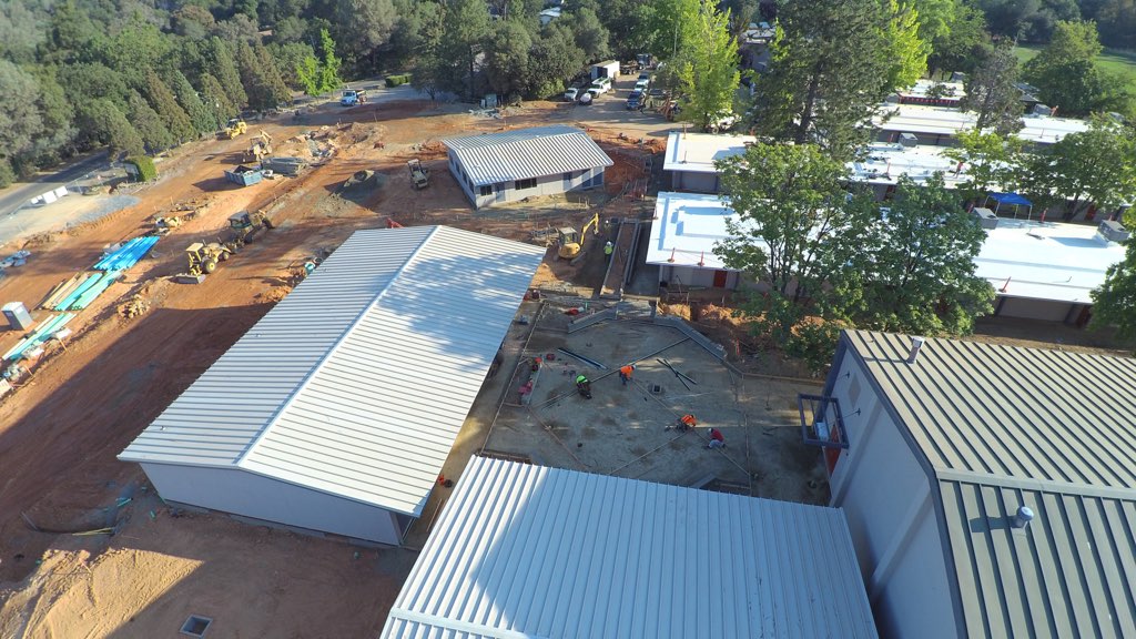MotherLodeUSD's tweet photo. Construction progress @HerbertCGreenMS on 7-19-18 #ThanksMeasureC https://t.co/ozVobAPXfz