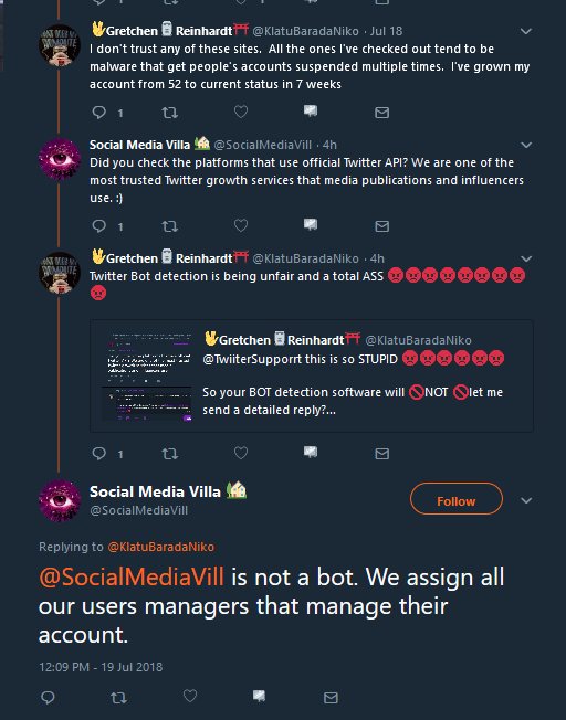 KlatuBaradaNiko's tweet photo. . @SocialMediaVill I consider myself a #FactChecker and #OpenMinded. I used to F4F #SocialMediaVill, until their #BotReply took over and #BlockedMe ๐ฑ
Shocking for #SocialMedia company on Twitter
.@6BillionPeople .@MichaelAarnold .@piercearrow33 https://t.co/RZdoocEK1F