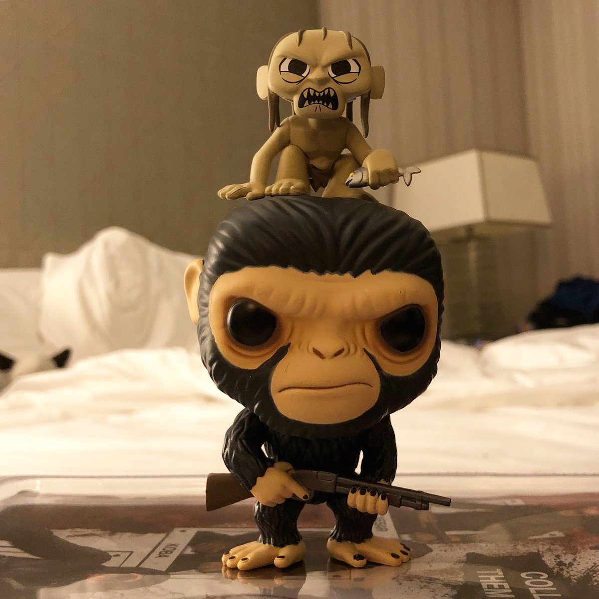 Fronkensteen's tweet photo. BFFs. #Sdcclov #sdcclov2018 #sdcc #SanDiego #ComicCon #ComicConInternational #sdcc2018 #ComicCon2018 #Gollum #Smeagol #lordoftherings #thehobbit #planetoftheapes #Caesar #funko #funkomysteryminis #funkopop https://t.co/pWHWRzEE7k https://t.co/e1nwPuBeZW