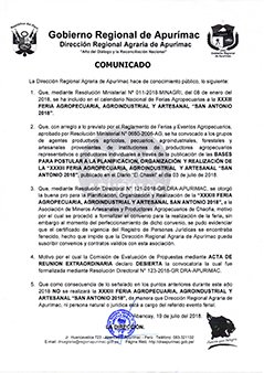 DraApurimac's tweet photo. Comunicado
#DRAApurímac #FuerzaqueIntegra https://t.co/9ipwdmErfF