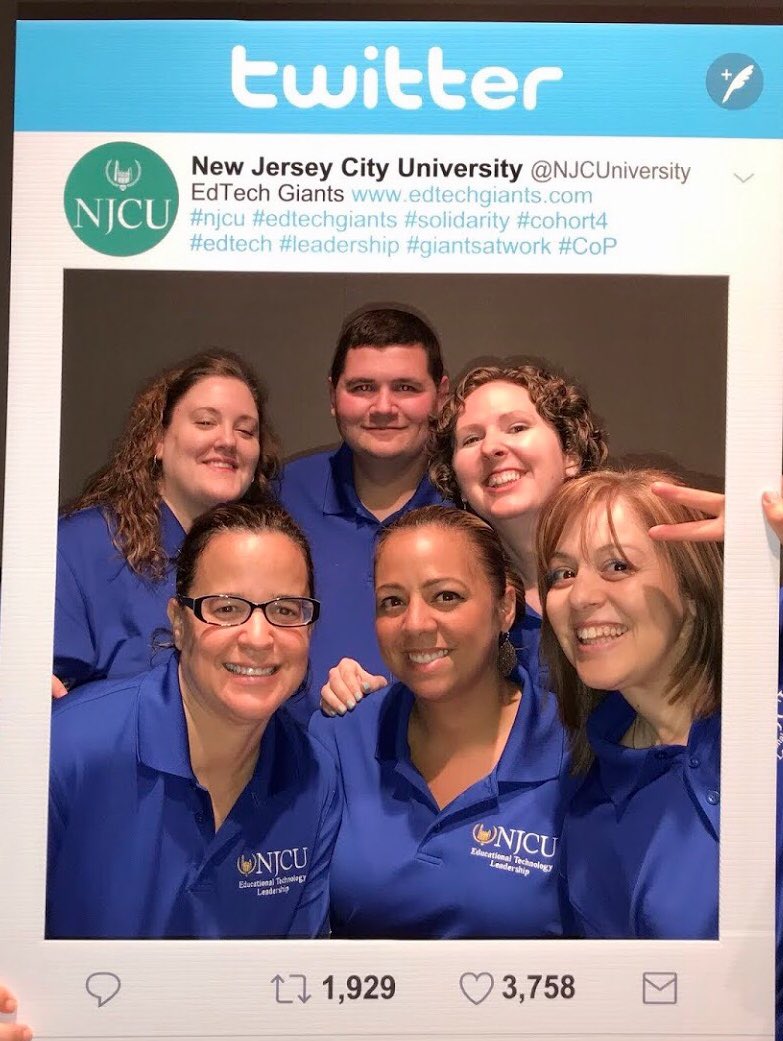 kristawelz's tweet photo. Fun times at Summer Institute III with my doctoral cohort this week! From portfolio exams to poster sessions of our studies - we all stuck together! The solidarity of a cohort program 🤝 #cohort4 #edtechgiants #edtechchat @cs272 @lzieger @NJCUniversity https://t.co/QmPSl6SYTo