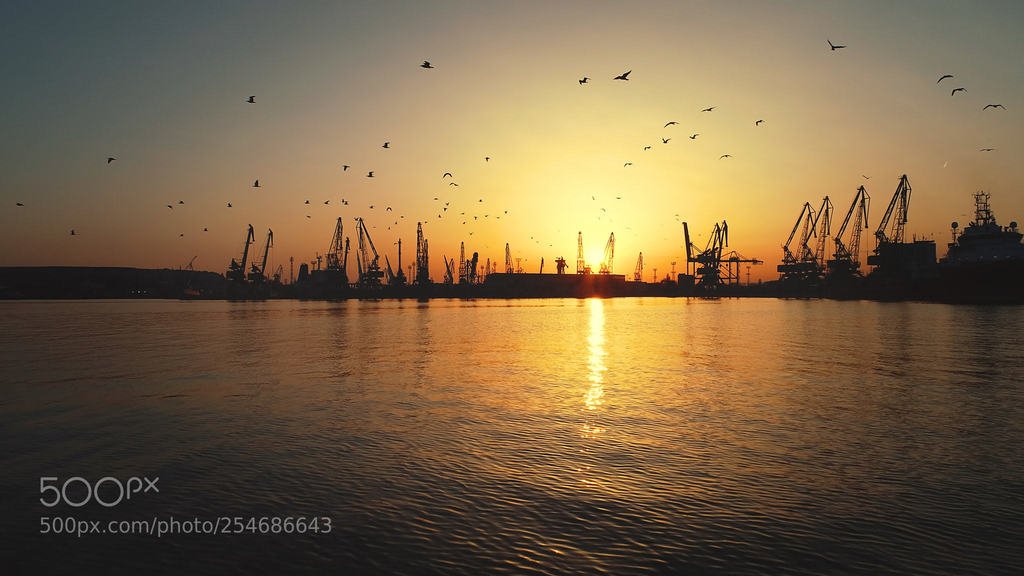 nickinlogistics's tweet photo. Aerial view of Varna sea port and industrial cranes, Bulgaria. by vall #containter #ports #logistics https://t.co/UIiU6P4uLR