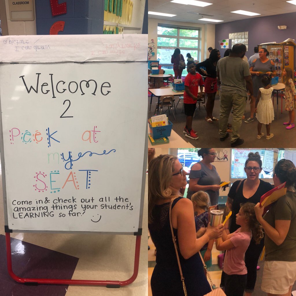 CortneeHill's tweet photo. Peak at my seat was a SUCCESS!! In these moments it’s so great to connect with families &amp; students outside of the hustle and bustle of the school day. Thanks for coming out!!! #wearebriercreek @BCES_1 #fearlessfirstgrade #jetsmatter ❤️ https://t.co/oHc2nkHGvB