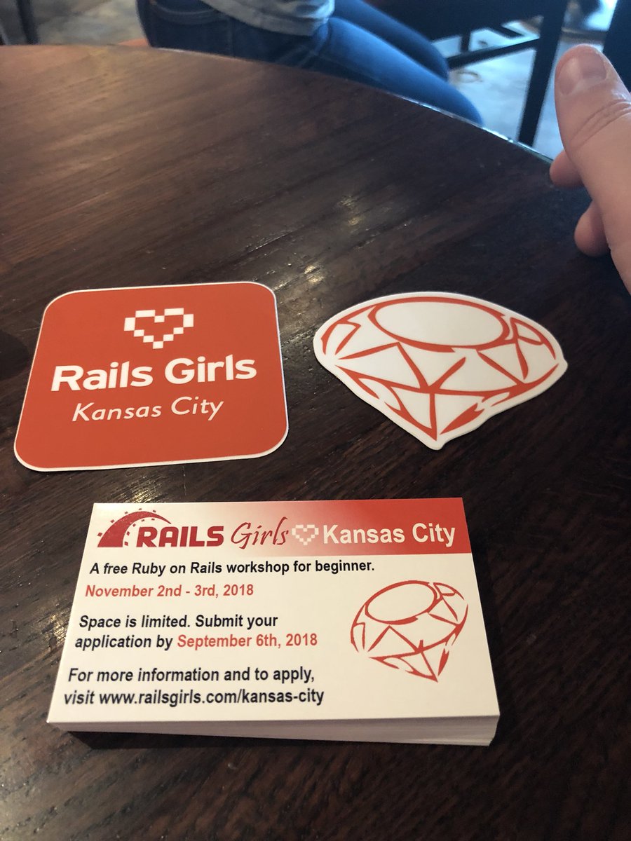 railsgirlskc's tweet photo. We now have laptop stickers and business cards. #moreprofessional #kcwit #railsgirlskc https://t.co/mc33MMWucY