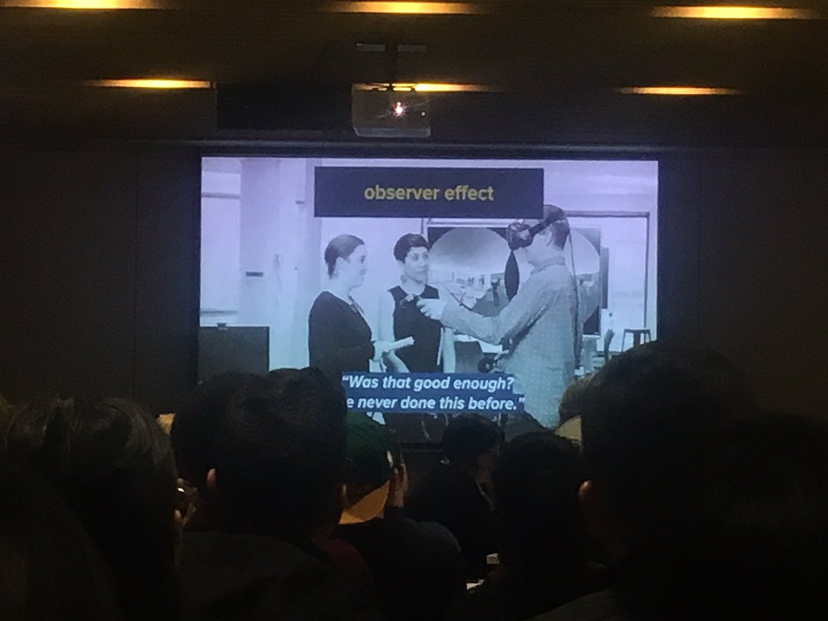 jUXposition's tweet photo. New biases of VR user testing - novelty &amp; performance anxiety - did I get it right? Sickness! Getting dizzy &amp; motion sick using VR - fascinating stuff @1yvonnetse  @uxhomegrown https://t.co/hWMBynqzzo