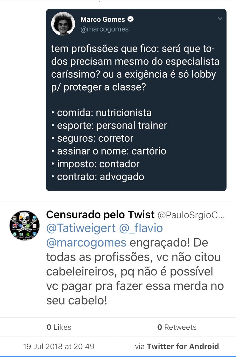 Marcogomes Ø¹Ù„Ù‰ ØªÙˆÙŠØªØ± Olha Que Bonito Ele Me Xingando Por Causa Do Meu Cabelo Eu Nem Imagino A Raiva De Quem Tem A Pele Preta E Passa Por Este Tipo De Comentario