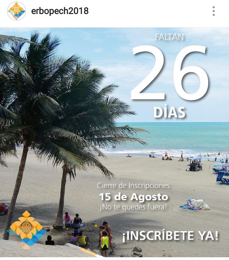 Inscribete en el Erbopech Ecuador 2018! Quedan pocos días para el cierre de Inscripciones <a href="/airac_rotaract/">AIRAC</a> #Rotaract