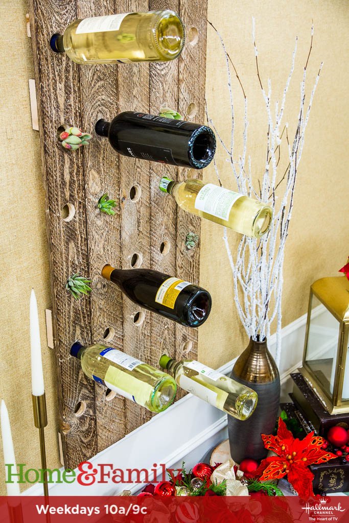 Here to show us how to create a beautiful DIY Wine Rack is #TradingSpaces carpenter <a href="/BrettTutor/">Brett Tutor</a>. Get the details TOMORROW 10a/9c on <a href="/hallmarkchannel/">Hallmark Channel</a>.
