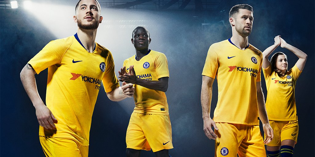 Chelstotal's tweet photo. O amarelo voltou!
Este é o nosso novo uniforme away da @nikefootball!
Disponível agora: https://t.co/o1gfvcub6V
#THESTAGEISLIT https://t.co/2zyPbQunNo