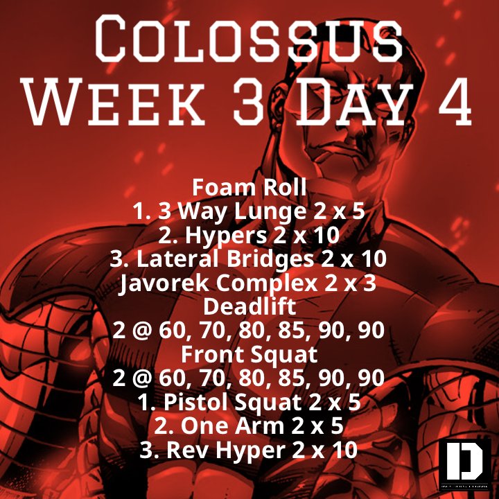 Train_2Dominate's tweet photo. This week is finishing off with, you guessed it, more heavy weight... https://t.co/4Nd7lfVOuI