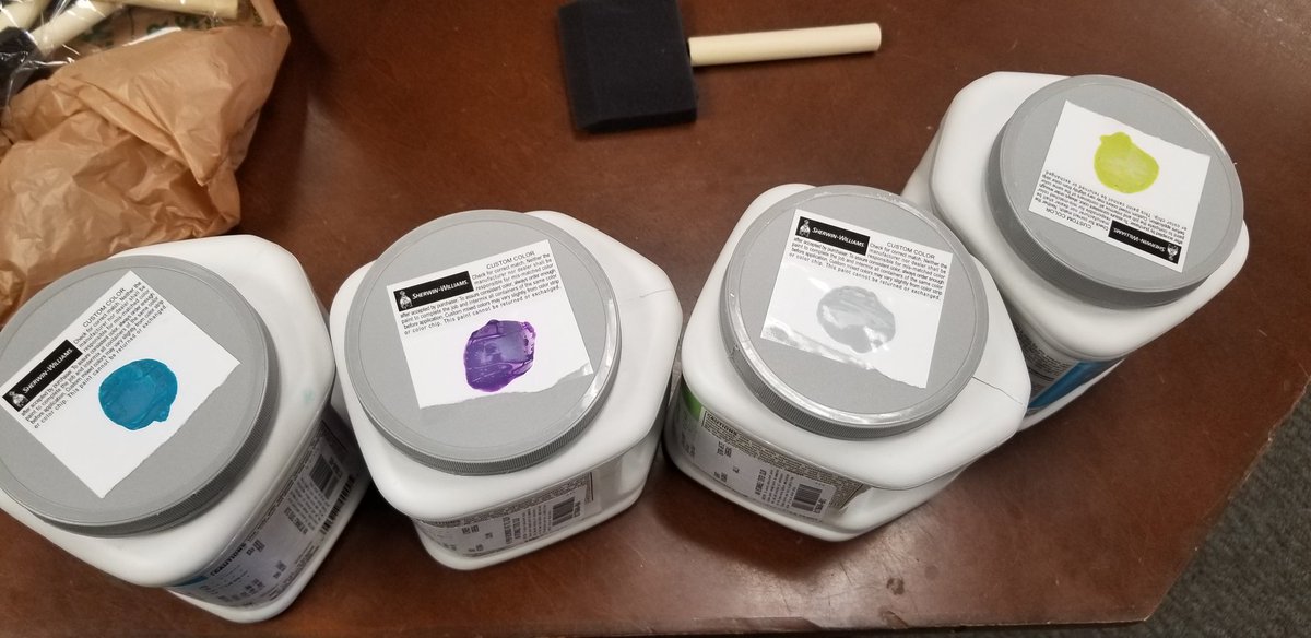 Dray1959's tweet photo. This is happening in my media center. So excited about the updated paint colors that were selected to tie in our soft seating to the space. Photos to follow as soon as it is finished and furniture is back in place. #colormakeseverythingbetter https://t.co/cQJgqpP7u9