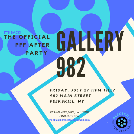 PKfilmfest's tweet photo. Back again for 2018! Gallery 982 is one of the coolest spaces in the city. Hit the dancefloor, the roof deck, look at art, or talk in a quiet space and meet the filmmakers. Who knows? Details in the flyer. #afterparty #gallery982 #peekskillart #downtownpeekskill https://t.co/SEyLEk6vv9