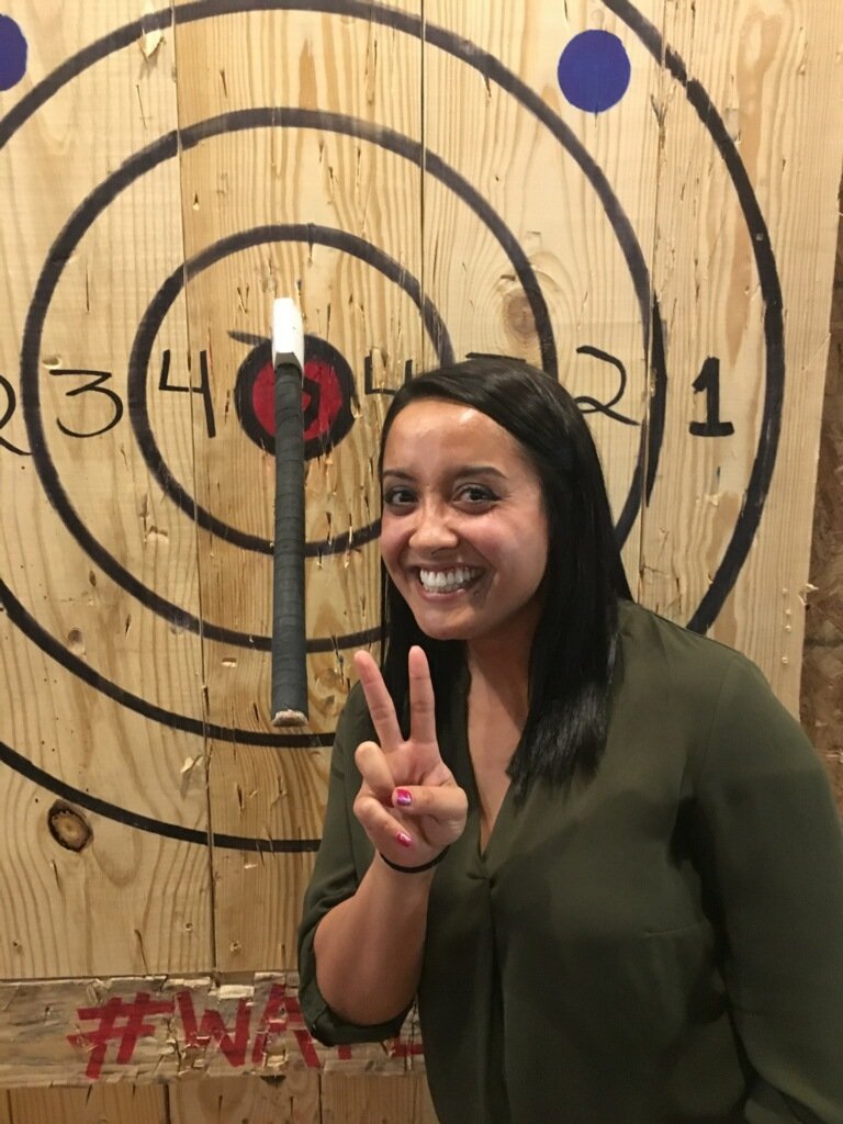 cyberreachhsv's tweet photo. Happening now. Jamie the #axepert three in a row @RockAxeCity #ringer #womenincyber https://t.co/MsKVZZ0NPY