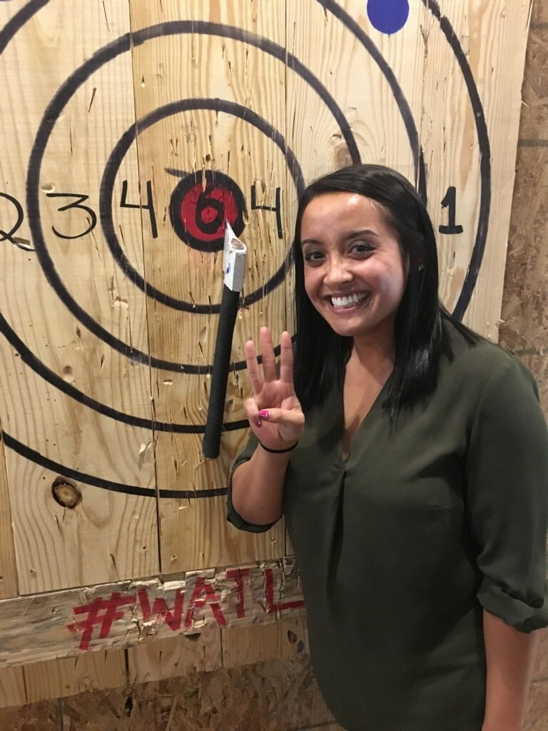 cyberreachhsv's tweet photo. Happening now. Jamie the #axepert three in a row @RockAxeCity #ringer #womenincyber https://t.co/MsKVZZ0NPY