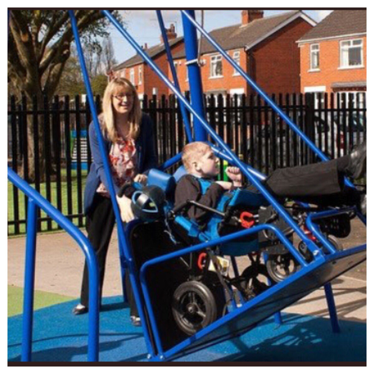 AceBurpeeShow's tweet photo. Wheelchair swing #1 has been ordered and will be installed @assiniboinepark Playground as soon as it arrives. Our friends @StAmantMB need a different type - same relative concept but just some different features. We’re 93% confirmed that we’ll have it by Tuesday. #summerofswings https://t.co/tNV6moaioY