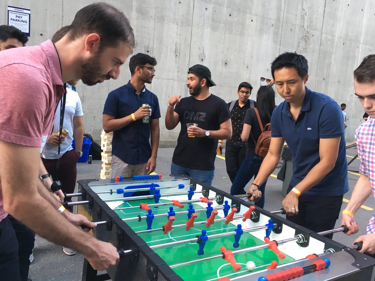oneeleven_111's tweet photo. Outdoor foosball action at the #111SummerSocial! You guys having fun? Let us know! #111hub https://t.co/pWEu59W69M