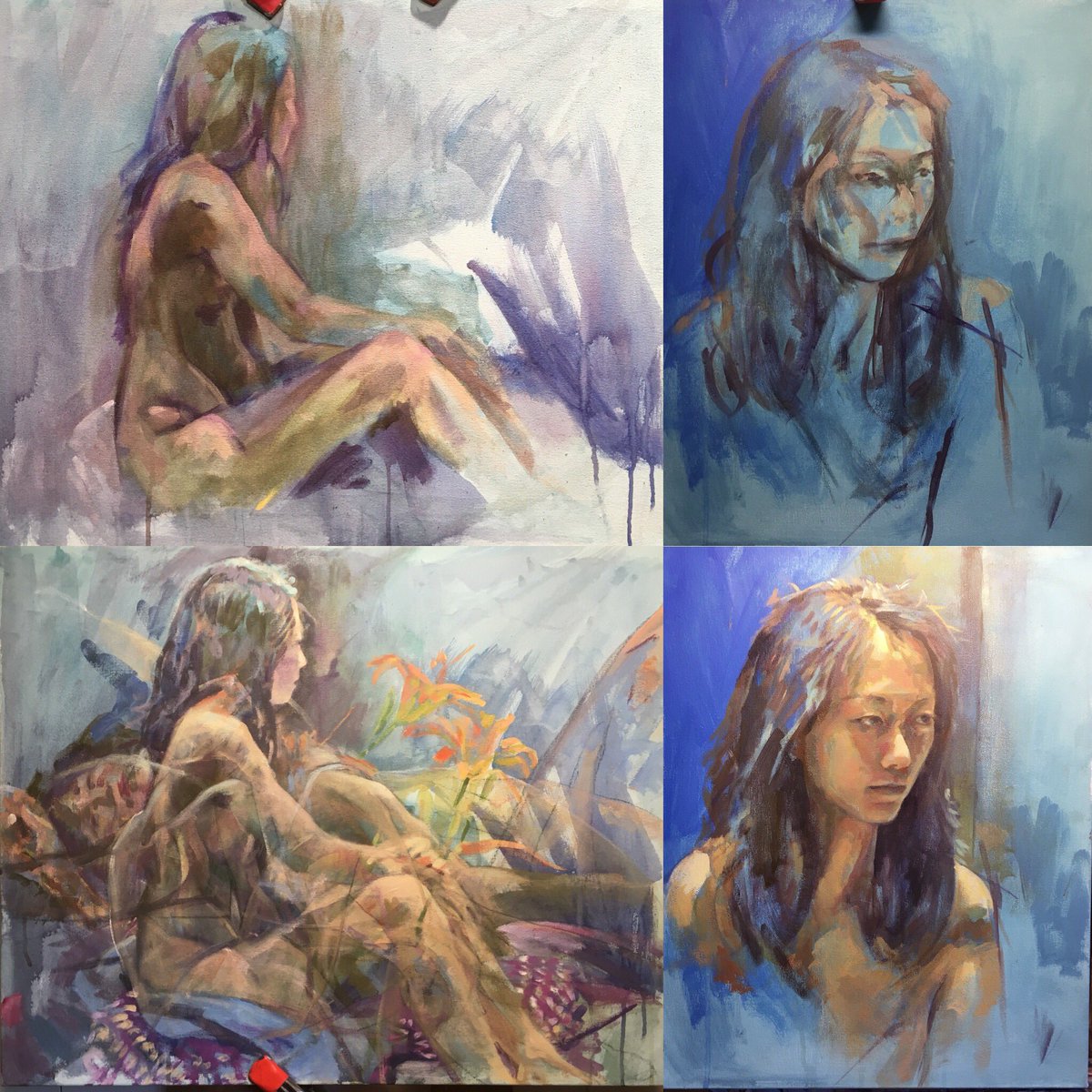 WayneMooreArt's tweet image. Work in progress from week two of the Burlington Fine Art Assoc. and Art Gallery of Burlington open studios ⁦@ArtGallBurl⁩ #BFAA_Guild #Lightingtest #Figuremodel