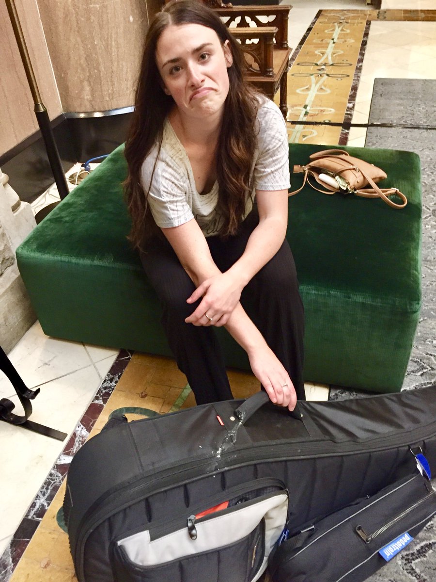 LaurelWrightFC's tweet photo. So.... a bird pooped on my guitar case 💩 People keep tellin’ it’s good luck 🍀 What do you think? 🐦 https://t.co/qpFC5HmpXZ
