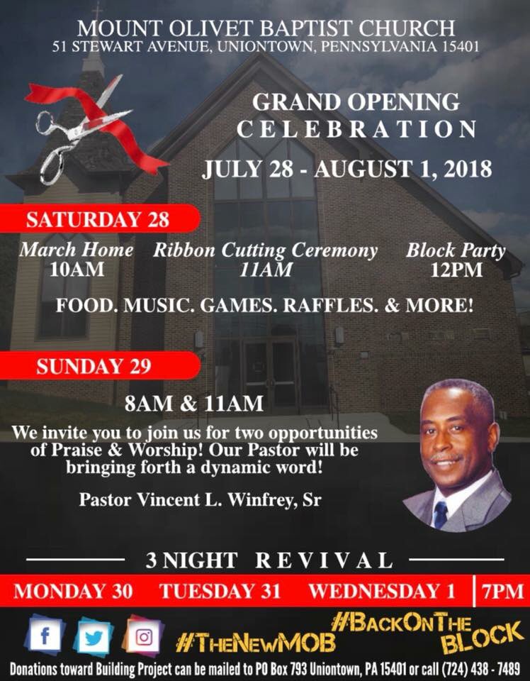 mtolivetut's tweet photo. We are elated to announce our Grand Opening Celebration!! Fine details are soon to come soon! #TheNewMOB #BackOnTheBLOCK https://t.co/rcmsuMiLVk