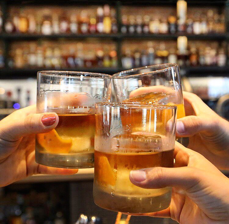 Cheers to clocking out and being one day closer to the weekend! 🥃 #classiccocktails #whiskeycakeokc