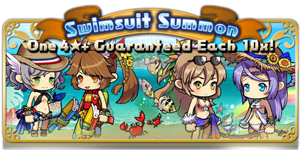 RagnaQuestGame's tweet photo. Pheeeeew! 💦 We are hitting the high summer degrees here in Asgard - it's time to go to the beach! ☀️  

Which means Hildr, Reginleif, Theresa and Ilia are now available in the Swimsuit Summon for a limited time 🤗 Be sure to get them while you can!

#gamedev #RagnaQuest https://t.co/IbgHbD5XAy